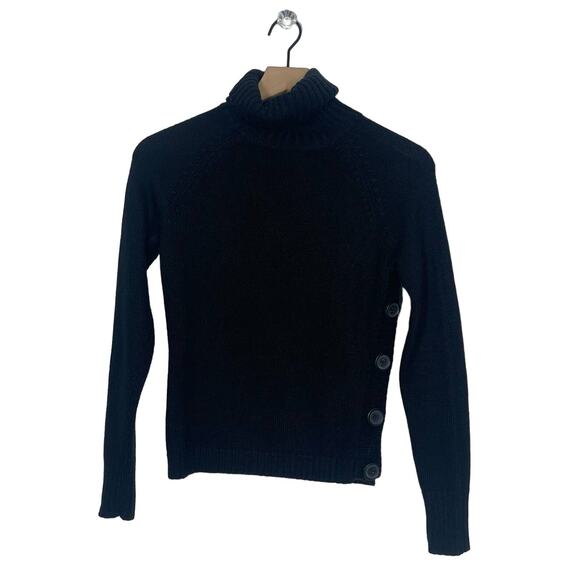 The Limited Turtleneck Sweater Women's Size XS Black Knit Wool Blend Pullover - Picture 1 of 6